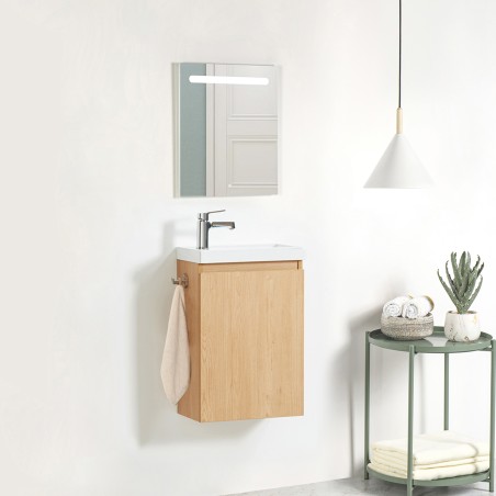 Lave-main 40cm + Vasque céramique BILY - Meuble lave-mains - Bain-bain