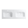 Ensemble meuble 120 blanc effet bois-Vasque céramique-Miroirs ELY - Ensemble Meuble + Vasque + Miroir - Bain-bain