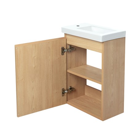 Lave-main 40cm + Vasque céramique BILY - Meuble lave-mains - Bain-bain