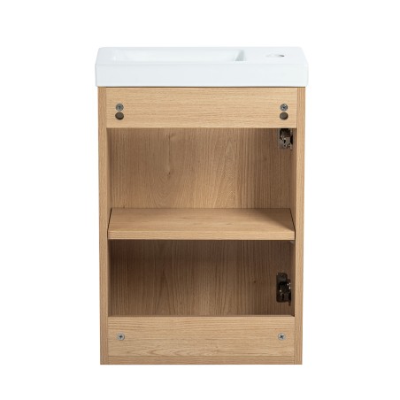 Lave-main 40cm + Vasque céramique BILY - Meuble lave-mains - Bain-bain