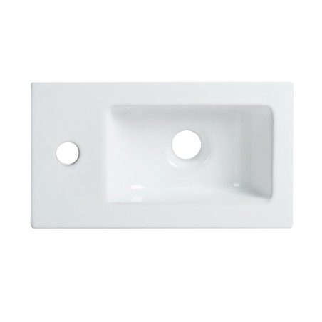 Lave-main blanc 40cm + Vasque céramique BILY - Meuble lave-mains - Bain-bain