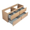Ensemble meuble 120 bois-Vasque céramique-Miroirs RIMA - Ensemble Meuble + Vasque + Miroir - Bain-bain
