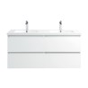 Ensemble meuble 120 blanc-Vasque résine-Miroirs RIMA - Ensemble Meuble + Vasque + Miroir - Bain-bain