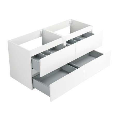 Ensemble meuble 120 blanc-Vasque résine-Miroirs RIMA - Ensemble Meuble + Vasque + Miroir - Bain-bain