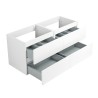Ensemble meuble 120 blanc-Vasque résine-Miroirs RIMA - Ensemble Meuble + Vasque + Miroir - Bain-bain