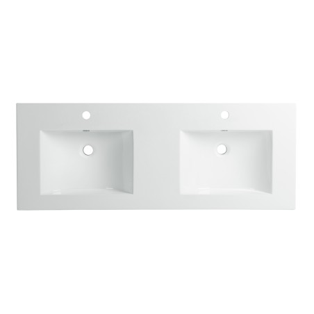 Ensemble meuble 120 blanc-Vasque résine-Miroirs RIMA - Ensemble Meuble + Vasque + Miroir - Bain-bain