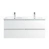 Ensemble meuble 120 blanc-Vasque céramique-Miroirs JOY - Ensemble Meuble + Vasque + Miroir - Bain-bain