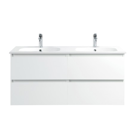 Ensemble meuble 120 blanc-Vasque céramique-Miroirs RIMA - Ensemble Meuble + Vasque + Miroir - Bain-bain