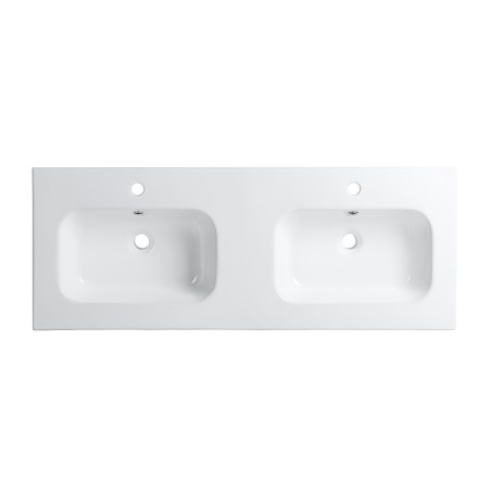 Ensemble meuble 120 blanc effet bois-Vasque céramique - Ensemble Meuble + Vasque - Bain-bain