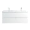 Ensemble meuble 120 blanc-Vasque céramique - Ensemble Meuble + Vasque - Bain-bain