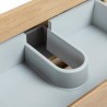 Pack meuble 80 bois-Vasque résine-Robinet noir-Miroir JOY - Pack Meuble + Vasque + Robinet + Miroir - Bain-bain