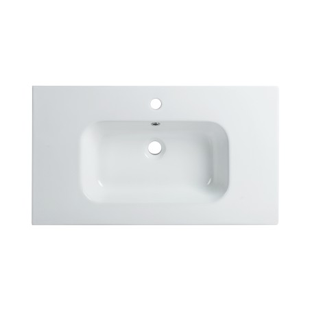 Pack meuble 80 bois-Vasque céramique-Robinet noir-Miroir JOY - Pack Meuble + Vasque + Robinet + Miroir - Bain-bain