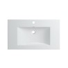 Pack meuble 80 blanc-Vasque résine-Robinet noir-Miroir JOY - Pack Meuble + Vasque + Robinet + Miroir - Bain-bain