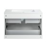 Pack meuble 80 blanc-Vasque résine-Robinet chromé-Miroir JOY - Pack Meuble + Vasque + Robinet + Miroir - Bain-bain