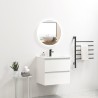 Pack meuble 80 blanc-Vasque céramique-Robinet noir-Miroir JOY - Pack Meuble + Vasque + Robinet + Miroir - Bain-bain