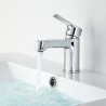 Pack meuble lave-main blanc-Robinet chromé - Pack Lave-main + Robinet - Bain-bain