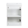 Pack meuble lave-main blanc-Robinet noir - Pack Lave-main + Robinet - Bain-bain