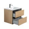Ensemble meuble 60 bois détail noir-Vasque résine - Ensemble Meuble + Vasque - Bain-bain