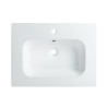 Pack meuble 60 blanc-Vasque céramique-Robinet chromé - Pack Meuble + Vasque + Robinet - Bain-bain