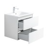 Pack meuble 60 blanc-Vasque résine-Robinet chromé - Pack Meuble + Vasque + Robinet - Bain-bain