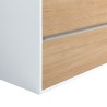 Ensemble meuble 80 blanc effet bois-Vasque céramique - Ensemble Meuble + Vasque - Bain-bain