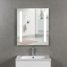 Ensemble meuble 60 blanc-Vasque céramique-Miroir ELY - Ensemble Meuble + Vasque + Miroir - Bain-bain