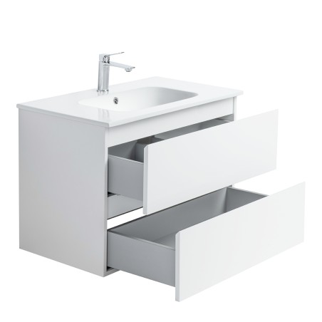 Ensemble meuble 80 blanc-Vasque céramique - Ensemble Meuble + Vasque - Bain-bain