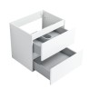 Pack meuble 60 blanc-Vasque résine-Robinet noir-Miroir ELY - Pack Meuble + Vasque + Robinet + Miroir - Bain-bain