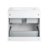 Pack meuble 60 blanc-Vasque résine-Robinet noir-Miroir JOY - Pack Meuble + Vasque + Robinet + Miroir - Bain-bain