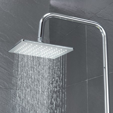 Colonne de douche carrée chrome KARY - Colonne de douche - Bain-bain