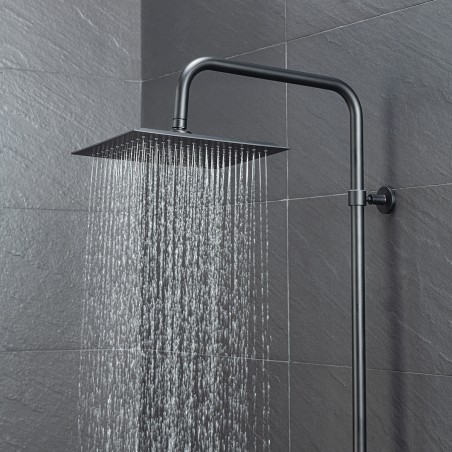Colonne de douche Noir Mat avec tablette KIRA - Colonne de douche - Bain-bain