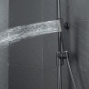 Colonne de douche Noir Mat avec tablette - Colonne de douche - Bain-bain