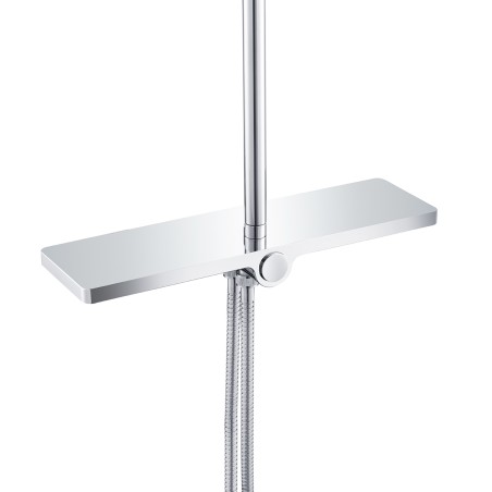 Colonne de douche chrome avec tablette KIRA - Colonne de douche - Bain-bain