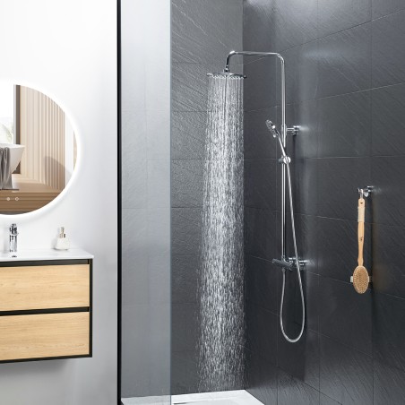 Colonne de douche chrome thermostatique YLO - Colonne de douche - Bain-bain