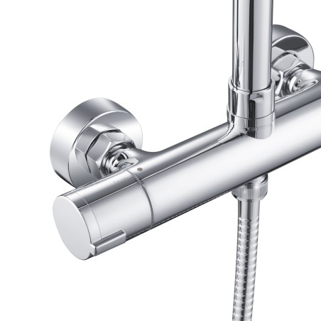 Colonne de douche chrome thermostatique YLO - Colonne de douche - Bain-bain