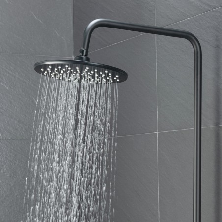 Colonne de douche Noir Mat thermostatique YLO - Accueil - Bain-bain