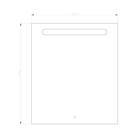 Miroir LED rectangulaire RIMA - Miroir LED - Bain-bain