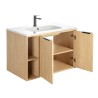 Meuble sous vasque prémonté 2 portes avec niches 80 cm - STIV - Meubles sous vasque - Bain-bain