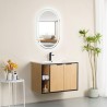 Meuble sous vasque prémonté 2 portes avec niches 80 cm - STIV - Meubles sous vasque - Bain-bain