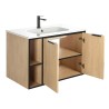Meuble sous vasque prémonté 2 portes avec niches 80 cm - STIV - Meubles sous vasque - Bain-bain