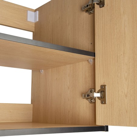 Meuble sous vasque prémonté 2 portes avec niches 80 cm - STIV - Meubles sous vasque - Bain-bain