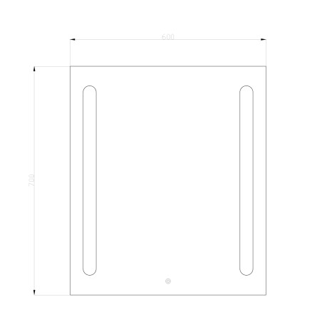 Miroir LED rectangulaire ELY - Miroir LED - Bain-bain