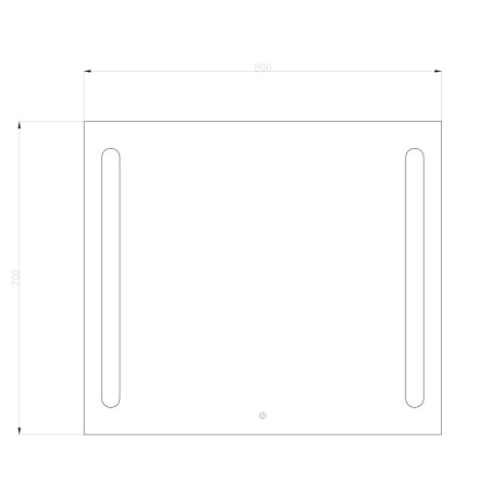 Miroir LED rectangulaire ELY - Miroir LED - Bain-bain