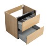 Ensemble meuble 60 bois détail noir-Vasque résine-Miroir POLY - Ensemble Meuble + Vasque + Miroir - Bain-bain