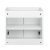 Pack meuble motif losange 60 blanc 2 portes-Vasque résine-Robinet noir - Pack Meuble + Vasque + Robinet - Bain-bain
