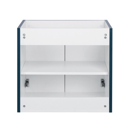 Pack meuble motif losange 60 bleu 2 portes-Vasque céramique -Robinet chromé - Pack Meuble + Vasque + Robinet - Bain-bain