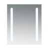 Ensemble meuble motif losange 60 gris 2 portes-Vasque résine-Miroir ELY - Ensemble Meuble + Vasque + Miroir - Bain-bain