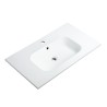 Ensemble meuble strié 80 bleu 1 tiroir-Vasque céramique - Ensemble Meuble + Vasque - Bain-bain Ensemble meuble strié 80 bleu 1 tiroir-Vasque céramique - Ensemble Meuble + Vasque - Bain-bain