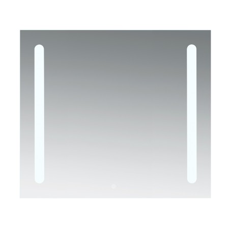 Ensemble meuble à niches 80 blanc effet bois 2 portes-Vasque résine-Miroir ELY - Ensemble Meuble + Vasque + Miroir - Bain-bain