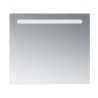 Pack meuble strié 80 blanc 1 tiroir-Vasque résine-Robinet noir-Miroir RIMA - Pack Meuble + Vasque + Robinet + Miroir - Bain-bain